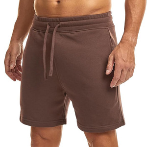 Men's Vintage Casual Solid Pattern Cotton <b>Shorts</b> Custom Made Design Your Own Adult Low MOQ Elastic Waist Plain Dyed <b>Technics</b> - Product Image 2