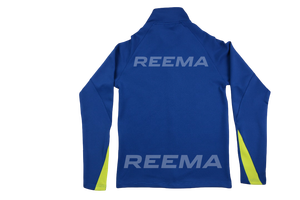 Chaqueta Deportiva Ligera Azul y Amarilla con Cierre, para Correr, Entrenamiento, con Logotipo Personalizado - Product Image 2