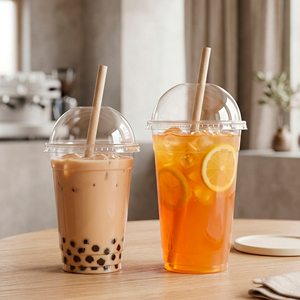 QUANG QUAN Single Wall Disposable <b>Cups</b> 95mm Diameter 22oz Transparent PP <b>Plastic</b> <b>Cups</b> For Cold Beverages Bubble Tea Coffee - Product Image 5