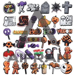 AIFRAN Nouveaux charms de chaussures en PVC sur le thème de l'horreur, décorations de boucles pour sabots d'Halloween, cadeaux pour enfants, charms pour sabots de fête - Product Image 3