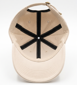 Gorras de Béisbol Personalizadas de Algodón Beige, Estilo Dad Hat, Sin Estructura, Seis Paneles, Vintage, Bordado de Cangrejo Azul, Hebilla de Latón Ajustable, Unisex, OEM - Product Image 6