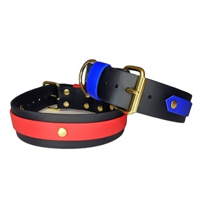 Superior Quality Luxury Classic <b>Dog</b> <b>Collar</b> Exclusive Genuine Cow Leather with Solid Pattern and Rivet Decoration Top Supplier - Product Image 1