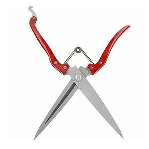 Ciseaux à laine de mouton avec poignées en plastique noir, lames dentelées tranchantes et ciseaux manuels durables pour la tonte de la laine de mouton - Product Image 2