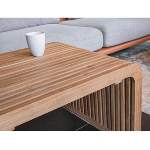 <b>table</b> basse teck restaurant hôtel villa resort café contract hôtellerie mobilier commercial - Product Image 4