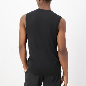 Camiseta sin mangas de punto transpirable para hombre, informal y elegante, de alta calidad y bajo precio, para verano, de poliéster/algodón. - Product Image 5