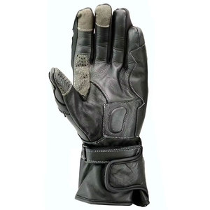 Gants en cuir pour hommes, gants de cyclisme d'été, blanc, rouge, noir, fermeture à boucle - Product Image 6