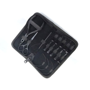 Juego de Pinzas para Extensiones de Cabello con Anillo Micro Nano Negro Mate y Kit de Herramientas de Maquillaje con Aguja Profesional para Extensiones de Cabello - Product Image 3