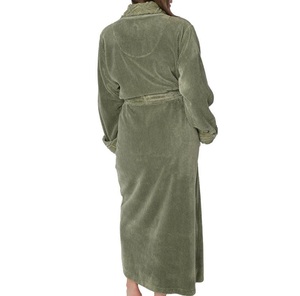 Batas de dormir y descanso para mujer con cuello chal, gruesas, tallas grandes, de felpa, para SPA, hotel, hospitalidad, dormitorio, unisex, para baño - Product Image 3