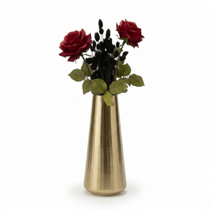 Vase à fleurs en laiton fait main |   Vase décoratif en métal pour la décoration de la maison |   Centre de table moderne |   Vases en laiton en gros pour hôtels - Product Image 1