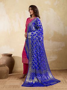 Women's Viscose <b>Saree</b> Traditional Bandhej Printed Sari Wrinkle Free Moisture Wicking for Party Wedding Diwali - Product Image 5