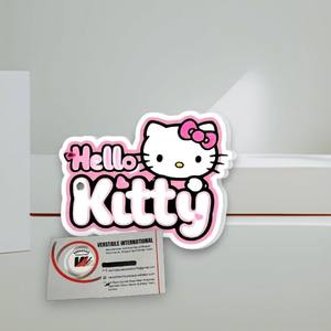 Plaques à cils personnalisées professionnelles Hello Kitty avec logo, étiquette privée, pour extensions de cils, en acrylique durable et écologique, en forme de cœur - Product Image 5