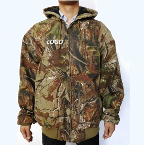 Men Camouflage Printed Soft Shell Hooded <b>Jacket</b> Windproof Winter Hunting Full Sleeve Polyester Lining Bottomland <b>Camo</b> <b>Jackets</b> - Product Image 5