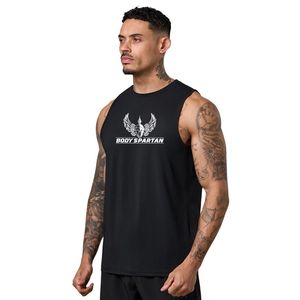 Camiseta Deportiva sin Mangas para Hombre, Negra, de Secado Rápido, para Gimnasio, Entrenamiento, Fitness, Ropa Deportiva - Product Image 1