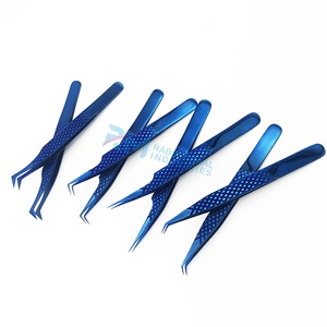 Kit de pinces à extensions de cils RMI, dernière conception Blue Plasma, marque privée, haute qualité, outils en acier inoxydable, pointes en fibre pour volume - Product Image 5