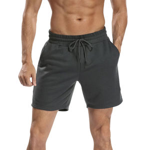 Pantalones Cortos Deportivos Casuales para Hombre con Cintura Elástica, Transpirables, de Secado Rápido, 100% Poliéster, Color Sólido, Logotipo Personalizado - Product Image 4