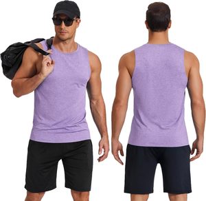 Camiseta sin Mangas de Alta Calidad para Hombre, Transpirable, Mezcla de Algodón, Camiseta Deportiva, Chaleco de Entrenamiento Atlético, Ropa Casual de Verano - Product Image 1