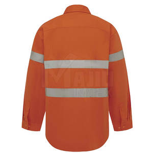 Chemise de travail décontractée pour homme, manches longues, boutonnée, durable, pour le bureau, chemise de travail professionnelle pour homme - Product Image 2