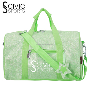 Bolsa de gimnasio con logotipo personalizado y purpurina completa para hombre y mujer, bolsa de lona para el fin de semana al por mayor - Product Image 3