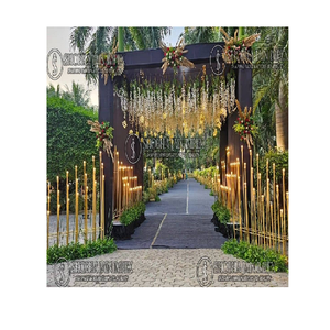 New Arrival Vintage Simple Durable Diya Fiber Reinforced Plastic Candlesticks for <b>Wedding</b> Stage Decor - Product Image 1
