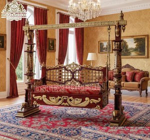 Columpio de Madera Tallado a Mano Estilo Palacio de Lujo, Columpio de Madera Tallado Estilo Real Indio, Columpio de Madera de Teca Hecho a Mano, Venta en EE. UU. - Product Image 4