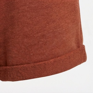 Conjunto de Sudadera con Capucha de 2 Piezas para Mujer, Top Corto de Forro Polar de Color Sólido y Pantalones Cortos por Encima de la Rodilla, Ropa Casual para Todas las Temporadas - Product Image 6