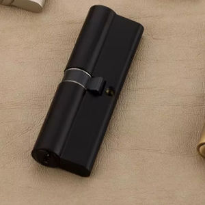Serrure cylindrique en laiton finition argentée 100 mm de qualité supérieure, clé double face, pour bureaux professionnels, immeubles, centres commerciaux, mobilier, commande en gros - Product Image 1