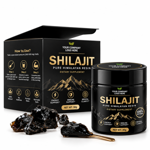 Precio Competitivo, Excelente Calidad, Resina de Shilajit del Himalaya Negra Brillante 100% Pura y Natural de Grado Premium, Empaque Personalizado - Product Image 1