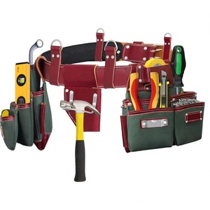 Find similar icon Custom OEM Service Latest Design Reusable Leather Tool Belt Customized Logo Genuine Leather Tool Bag - Product Image 3