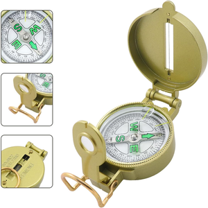Boussole pliante en alliage d'aluminium, haute précision, étanche, portable, pour la navigation, les voyages en plein air, l'orientation, la survie et l'aventure - Product Image 4