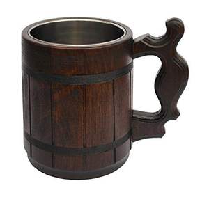 Jarras de Cerveza al por Mayor, de Madera, Recuerdos, Utensilios de Bar, Jarras de Cerveza de Gran Capacidad, Estilo Vikingo, para Reuniones Familiares - Product Image 3