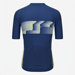Maillot de cyclisme pour femme à manches courtes, vêtement de sport, haut de vélo avec fermeture éclair intégrale sur le devant, design avec panneaux en mesh respirant, séchage rapide, 220g, 100% coton - Product Image 2