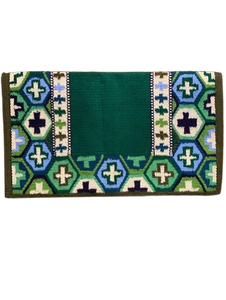 Couverture de selle en laine de Nouvelle-Zélande tissée à la main, tapis d'équitation western pour équipement de cowboy, travaux à la ferme, chevaux de trail, concours et entraînement - Product Image 3