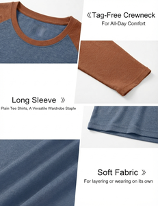 <b>Men's</b> Cotton Full Sleeve T-shirt Long Sleeve Crew Neck Breathable Comfortable Casual Wear Soft <b>Stretch</b> Cheap Price <b>Men</b> T-shirts - Product Image 4