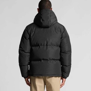 Wholesale OEM Service Design Pakistan Custom Nylon Bubble Jacket Quilted Winter Men Removeable Hooded Puffer Jackets Canvas 2026 - Product Image 2