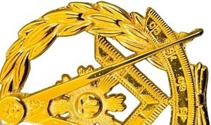 Joya Masónica de la Gran Logia – Joya de Collar de Cadena para Oficial Provincial Escocés de la Francmasonería - Joya Dorada - Product Image 4