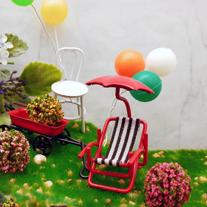 Chaise de plage miniature, mobilier de maison de poupée, chaise longue, décoration à l'échelle 1:12, pour les 14 ans et plus. - Product Image 4