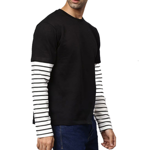 Sudadera Clásica de Alta Calidad para Hombre, Estilo Urbano, Básica, Mezcla de Algodón, Color Sólido, Manga Larga - Product Image 3