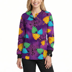 Chaquetas Quirúrgicas Personalizadas con Logotipo, Manga Larga, Cierre de Broches, Precio al por Mayor - Product Image 3