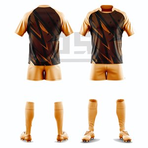Maillot de rugby personnalisé brodé en 3D, coupe-vent, écologique, col en V, léger, short de sport athlétique pour hommes, équipe adulte, sports de groupe - Product Image 2