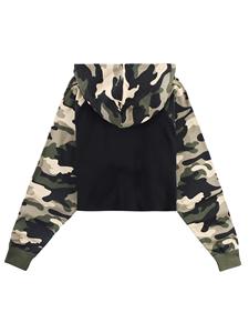 Sudadera Deportiva Holgada con Capucha para Mujer, Top Corto de Moda de Invierno para Entrenamiento y Fitness con Cuello Alto - Product Image 3
