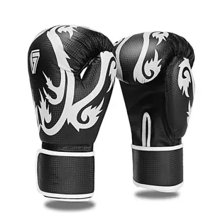 Gants de boxe en cuir PU professionnels pour entraînement, vente en gros d'usine à prix abordable, gants de boxe MMA - Product Image 6
