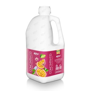 2L Sugar-Free Fresh-Squeezed 100% Pure Passion Fruit Puree PP Bottle <b>Soft</b> <b>Drinks</b> OEM ODM Service - Product Image 1
