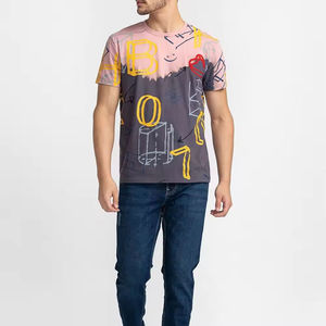 เสื้อยืดผู้ชายพิมพ์ลายตามสั่ง ผ้าถักอย่างดี เป็นมิตรกับสิ่งแวดล้อม พิมพ์ซิลค์สกรีน รับผลิตแบบ OEM แบรนด์ส่วนตัว ขายส่ง - Product Image 2