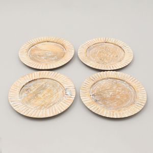Piatto Decorativo in Legno Artigianale da 13 Pollici, Sottopiatto in Legno per Decorazioni da Tavola e Feste - Product Image 5