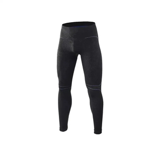 Men's Black Full Length Compression Gym <b>Set</b> Crew Neck Seamless Breathable Quick Dry <b>Sport</b> Wear 2 Piece <b>Set</b> - Product Image 3