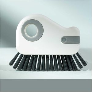 2024 nuovo Kit spazzola per la pulizia di fessura a setole dure strumenti per la pulizia di binari per finestre porta a serranda raschietto nascosta per la pulizia della cucina - Product Image 1