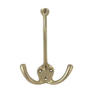 Brass Wall Mounted Self-Adhesive Coat <b>Hooks</b> & <b>Rails</b> Modern Multi-Purpose Functional Storage Solution - Product Image 1