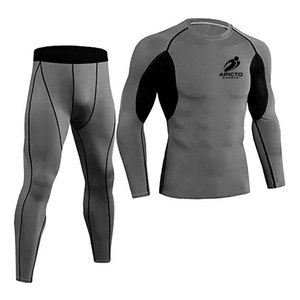 Factory Made <b>Men</b> Winter <b>Base</b> <b>Layer</b> Set Premium Printed Stretch Fabric Breathable Eco-Friendly Custom Sizing Professional Quality - Product Image 1