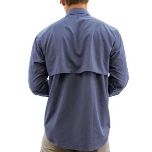 Chemise de pêche UPF 50 + pour hommes Chemises de pêche en polyester à séchage rapide en tissu léger pour l'extérieur - Product Image 4