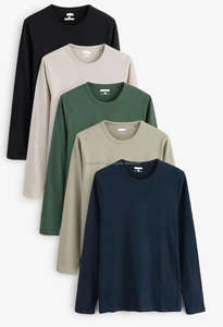 Camiseta de Manga Larga para Hombre, Verano 2026, Alta Calidad, Color Sólido, Manga Larga, Camisetas de Manga Larga para Hombre 2026 - Product Image 5